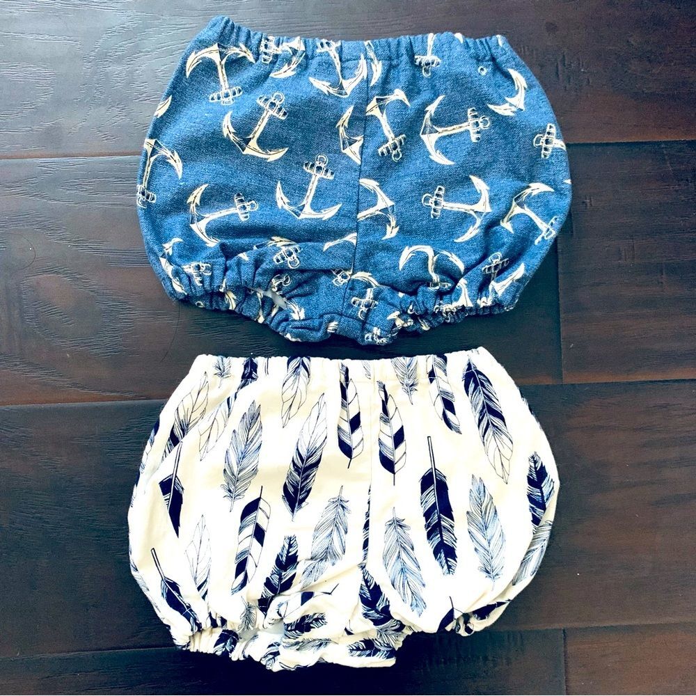 Carter's Navy Anchor and White Feather Bloomers
